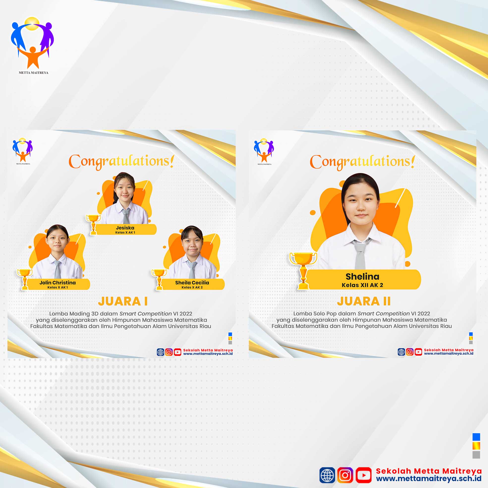 Prestasi Peserta Didik dalam Smart Competition VI 2022 | SMK METTA MAITREYA