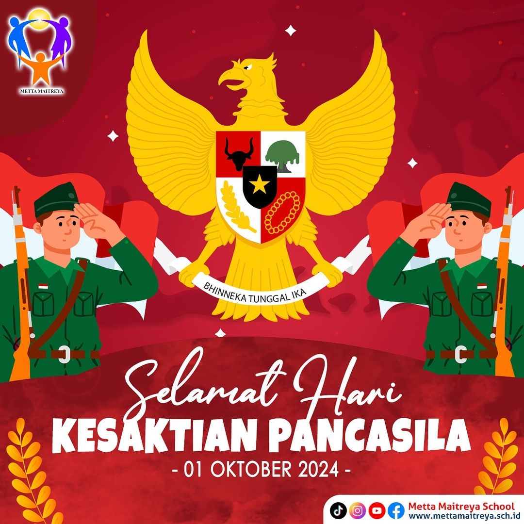Selamat Hari Kesaktian Pancasila 2024 | SEKOLAH METTA MAITREYA